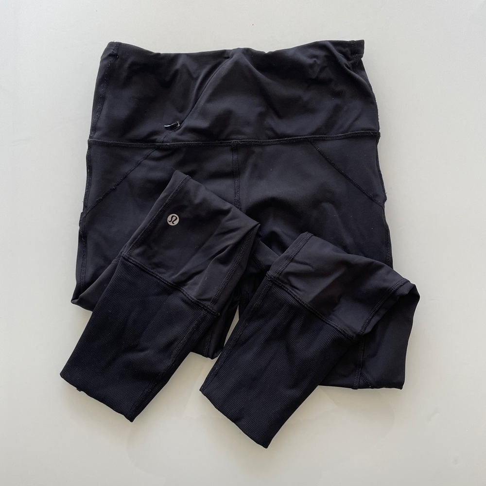 Lululemon Black Leggings - Size 4